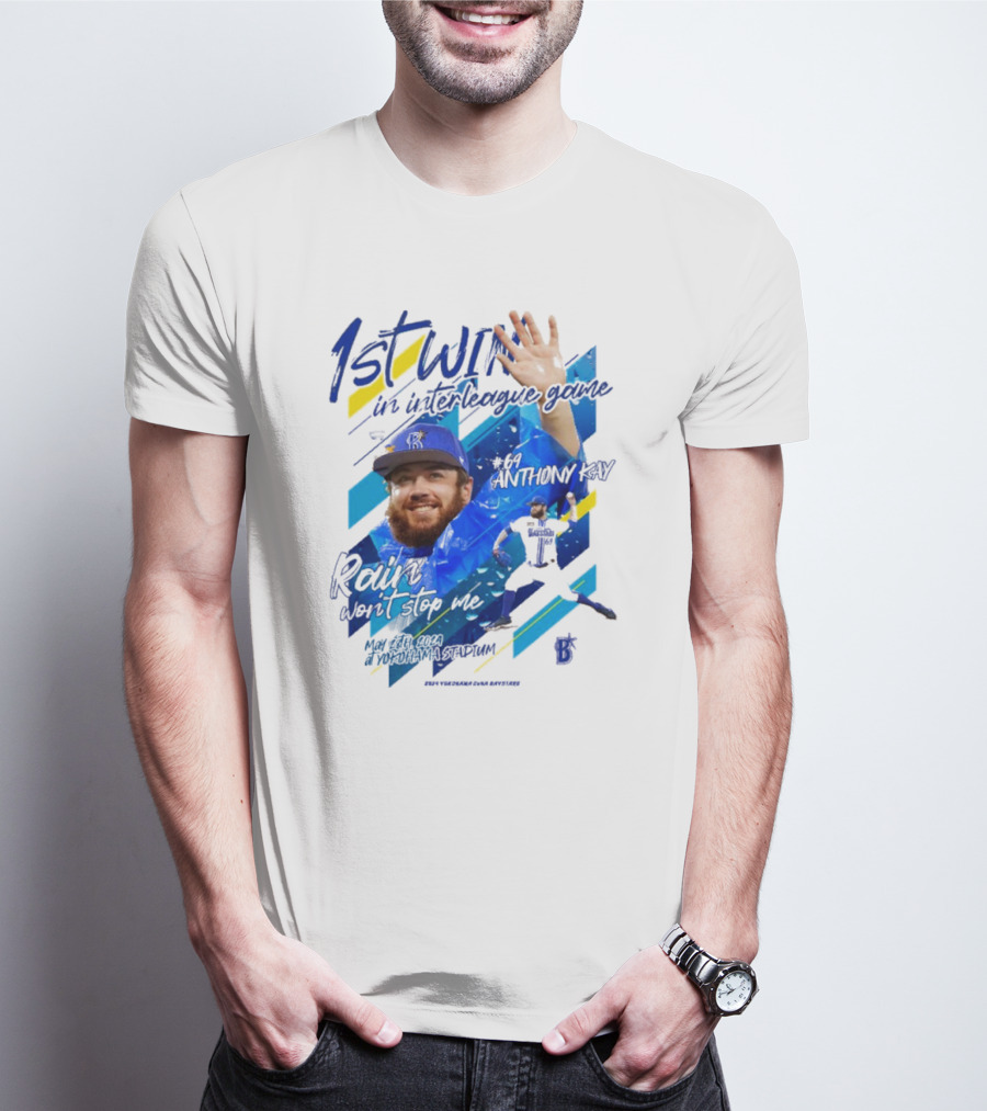Anthony Kay 1st Win Interleague Game Rain Won’t Stop Me Victory T-Shirt