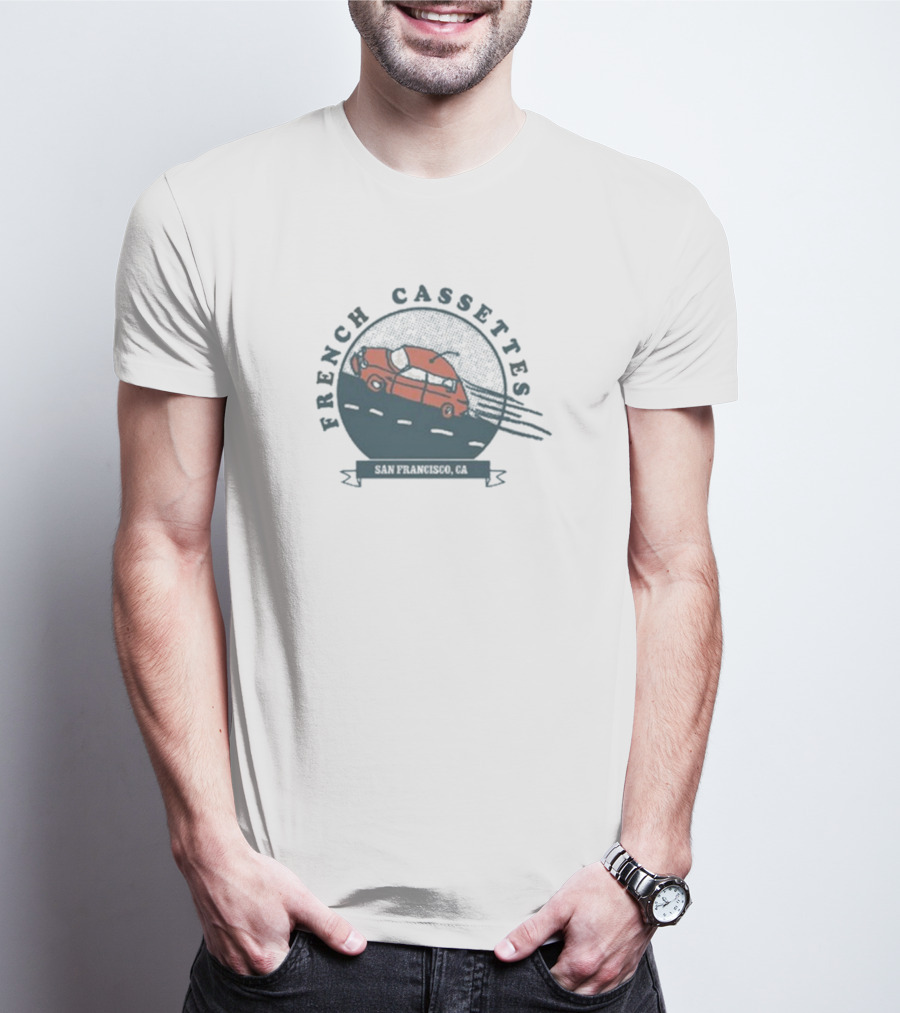 French Cassettes San Francisco CA Retro Van T-Shirt