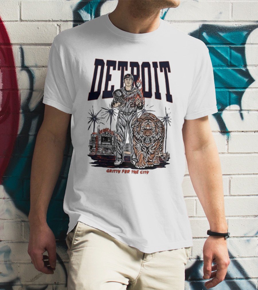 Detroit Tigers Gritty For The City Vengeful Collection MLB T-Shirt