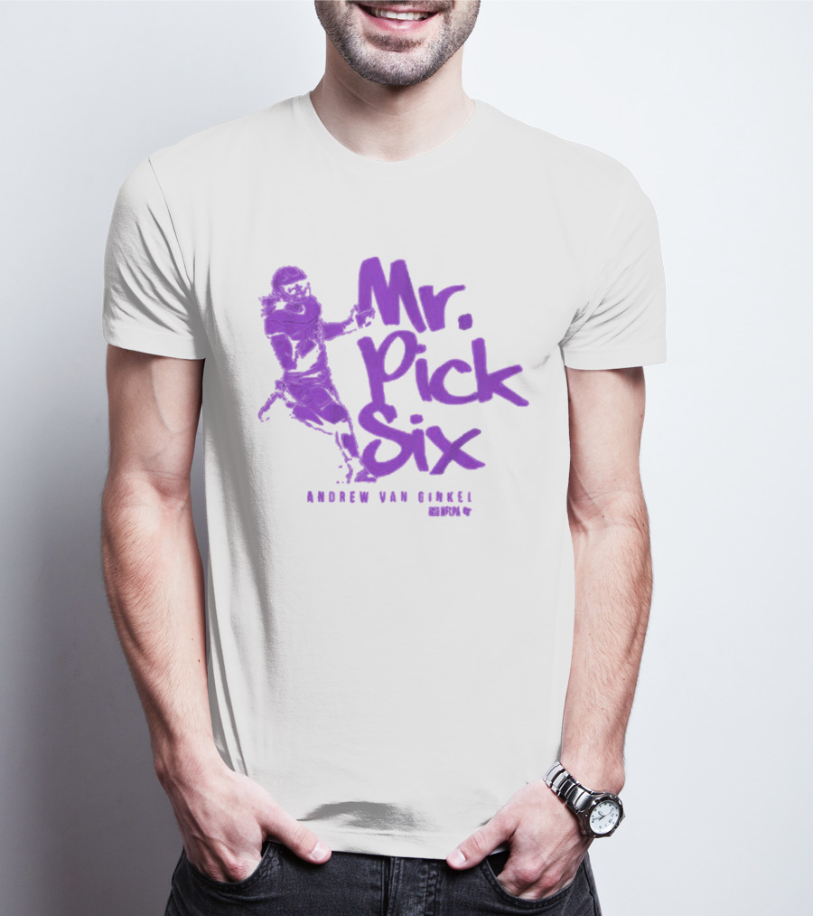 Andrew Van Ginkel Mr. Pick Six NFLPA T-Shirt