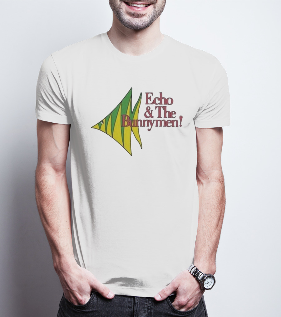 Echo And The Bunnymen Fish Graphic Bunnymen Store T-Shirt