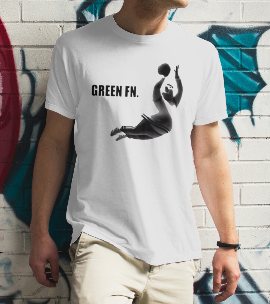 Green Fn Peter Griffin Basketball Dunking T-Shirt
