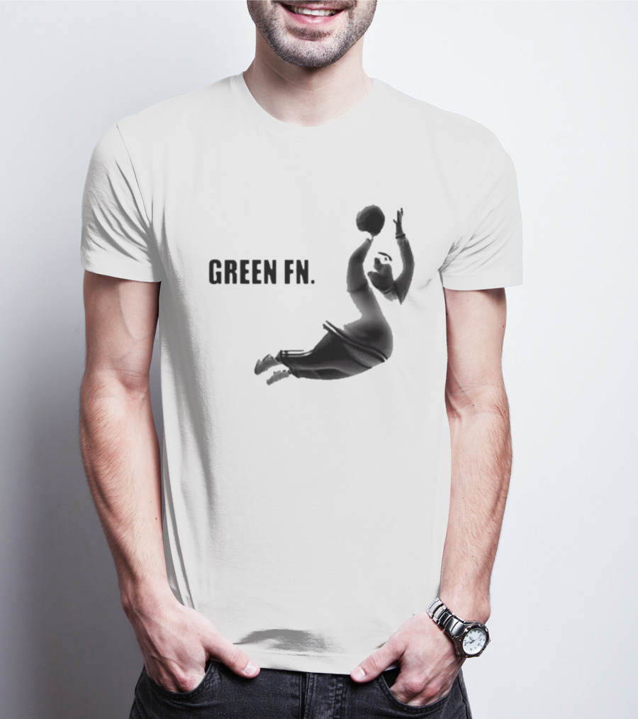 Green Fn Peter Griffin Basketball Dunking T-Shirt