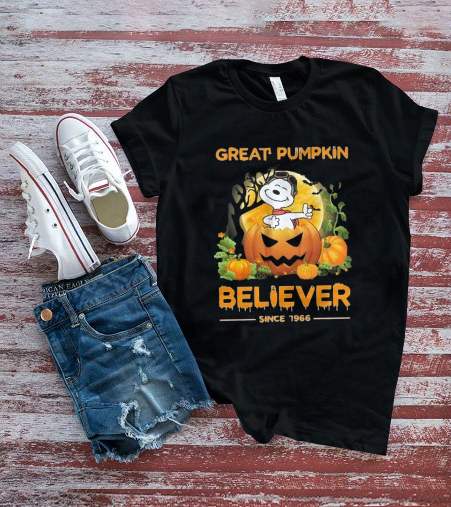 Great Pumpkin Believer Since 1966 Snoopy Peanuts T-Shirt