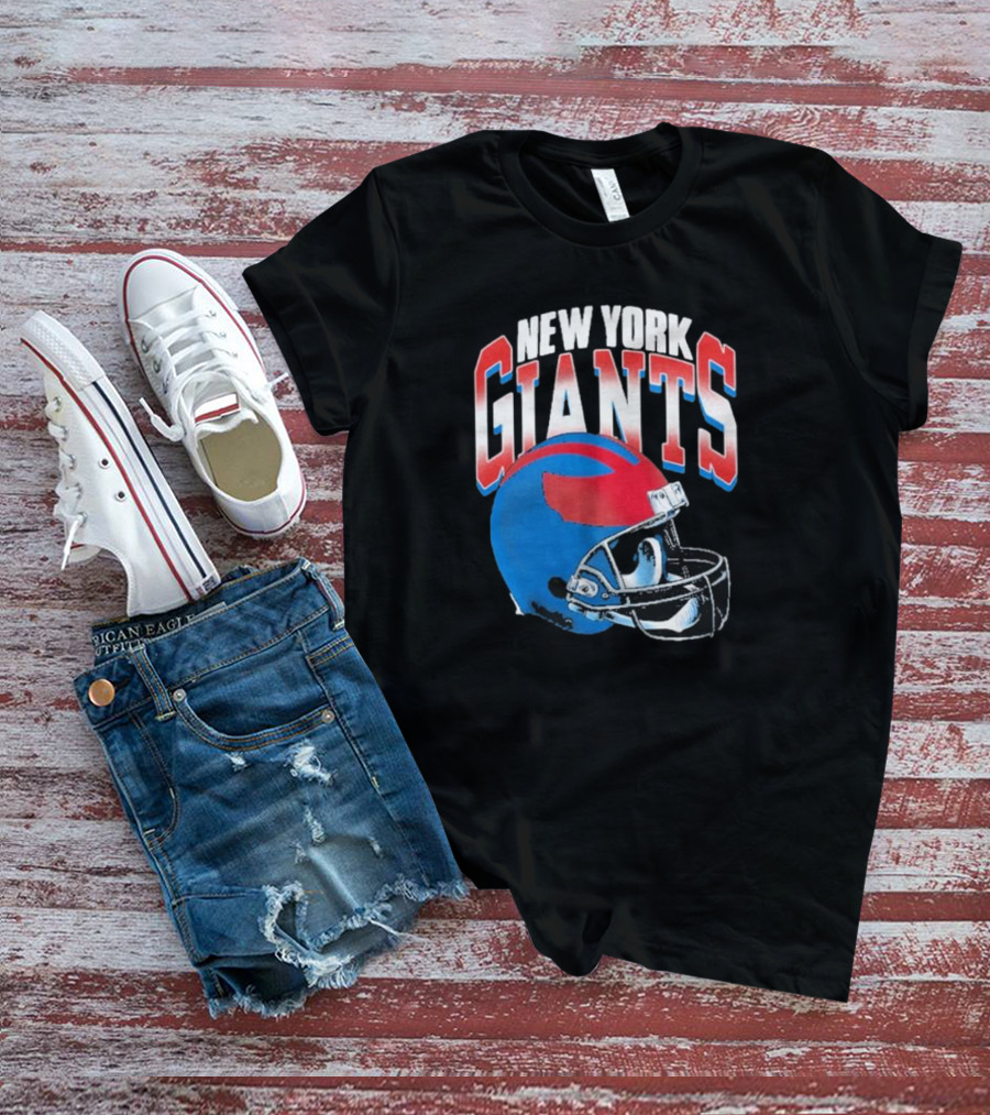 New York Giants NFL Helmet Gradient T-Shirt