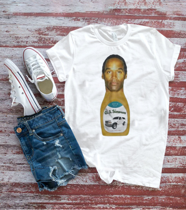 O.J. Simpson Rest In Pulp Illegal Car Chase Bottle T-Shirt
