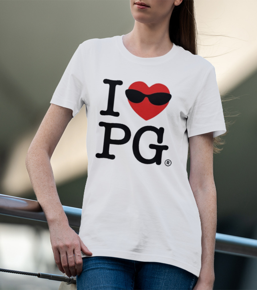 I Heart PG Cool Sunglasses Emblem T-Shirt