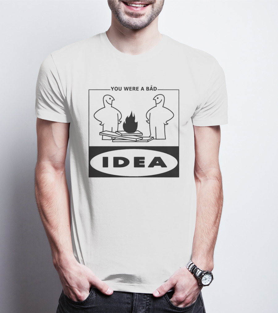 You Were A Bad Idea Campfire Stick Figures T-Shirt