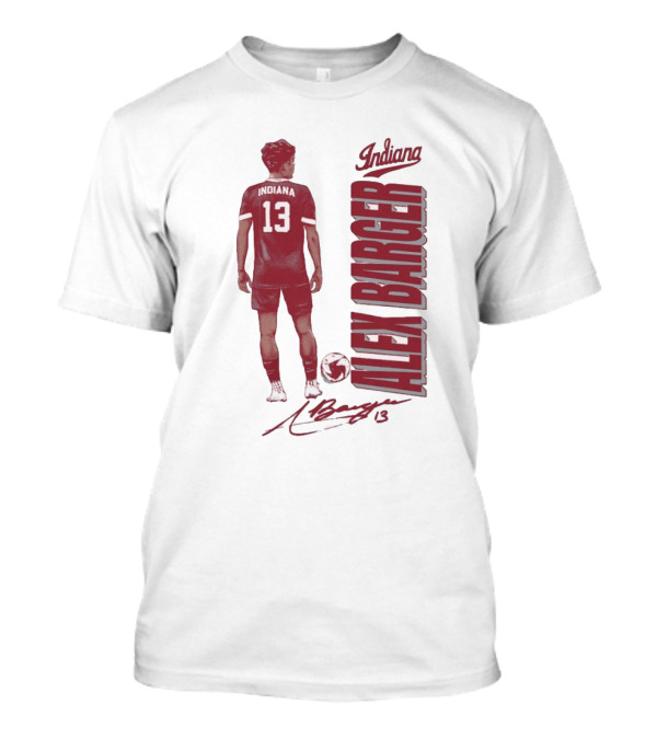 Indiana Soccer Alex Barger 13 Signature T-Shirt
