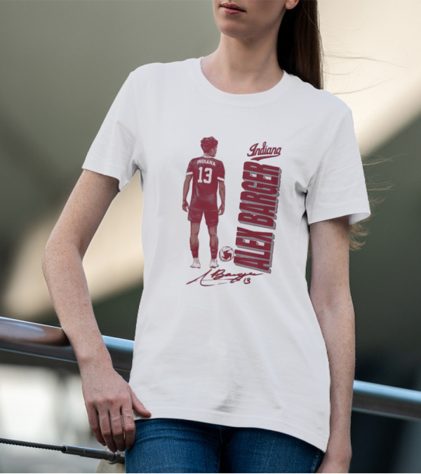 Indiana Soccer Alex Barger 13 Signature T-Shirt
