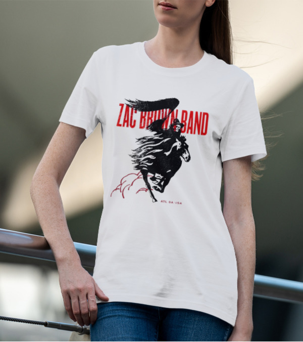 Zac Brown Band ATL GA USA Skeleton Rider T-Shirt