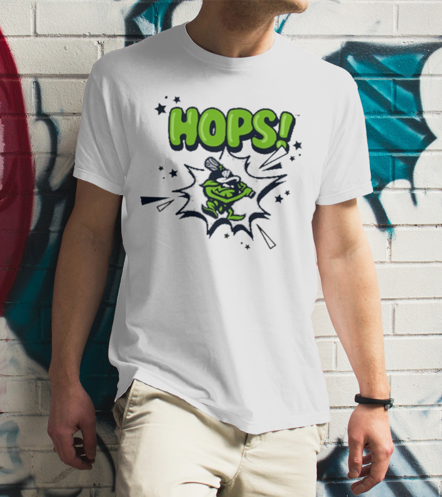 Hops Comic Burst Baseball 108 Stitches Youth T-Shirt