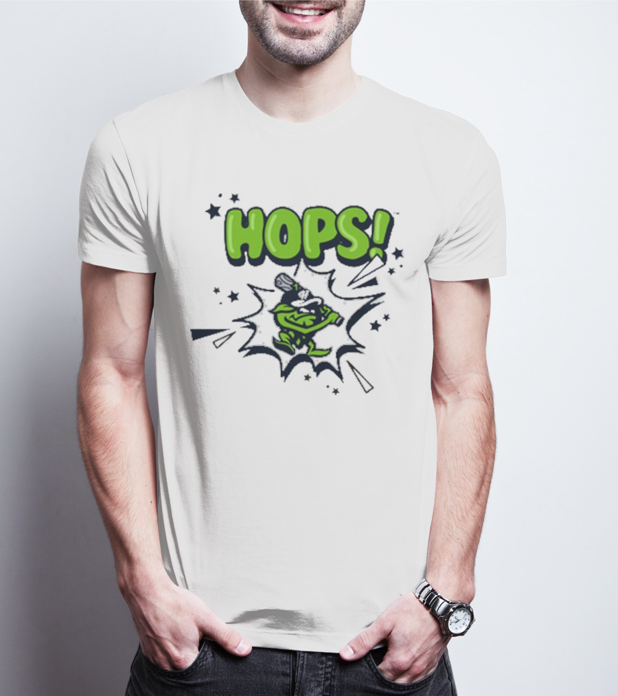 Hops Comic Burst Baseball 108 Stitches Youth T-Shirt