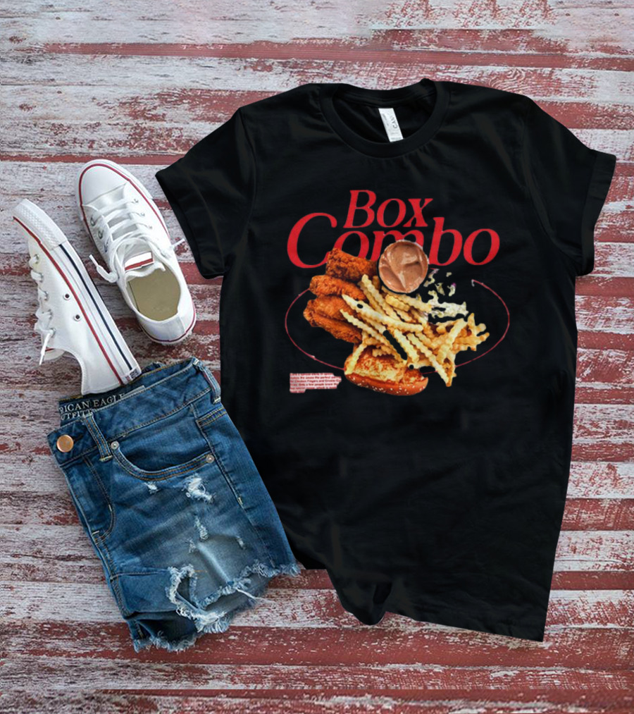 Box Combo Raising Cane's Chicken Fingers Crinkle-Cut Fries Texas Toast T-Shirt