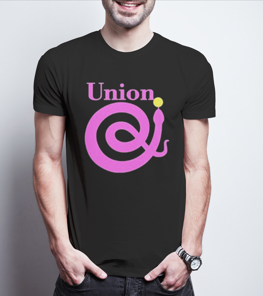 Union Pink Spiral Snake T-Shirt
