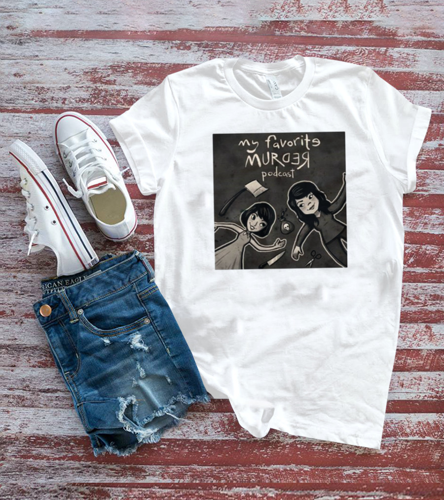 Michael Ramstead My Favorite Murder Podcast With Axes Knives And Scissors T-Shirt