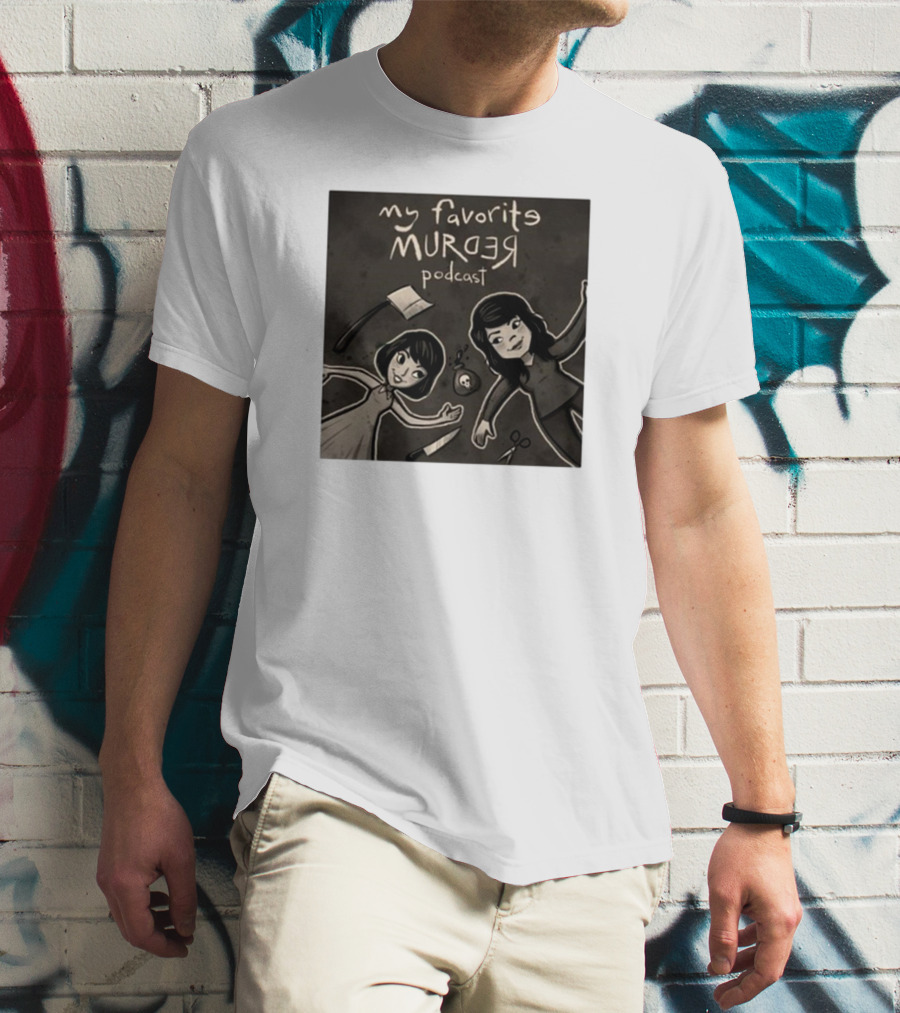 Michael Ramstead My Favorite Murder Podcast With Axes Knives And Scissors T-Shirt