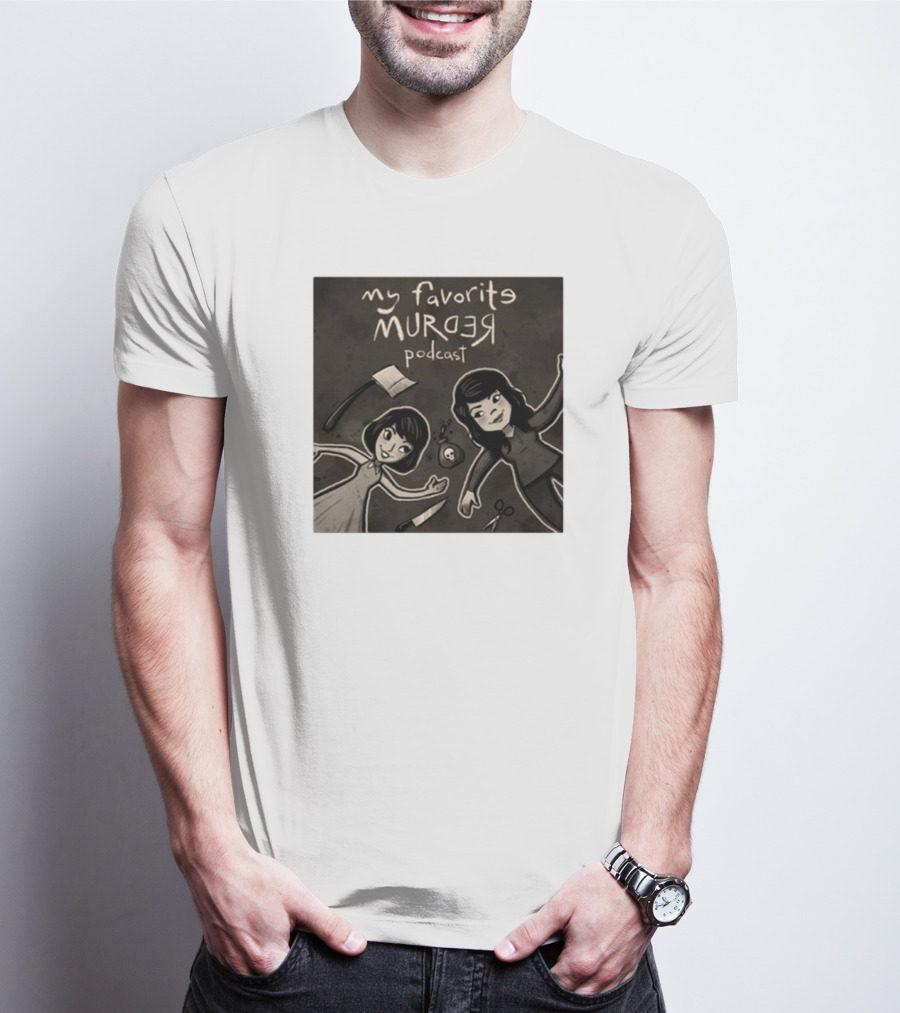 Michael Ramstead My Favorite Murder Podcast With Axes Knives And Scissors T-Shirt