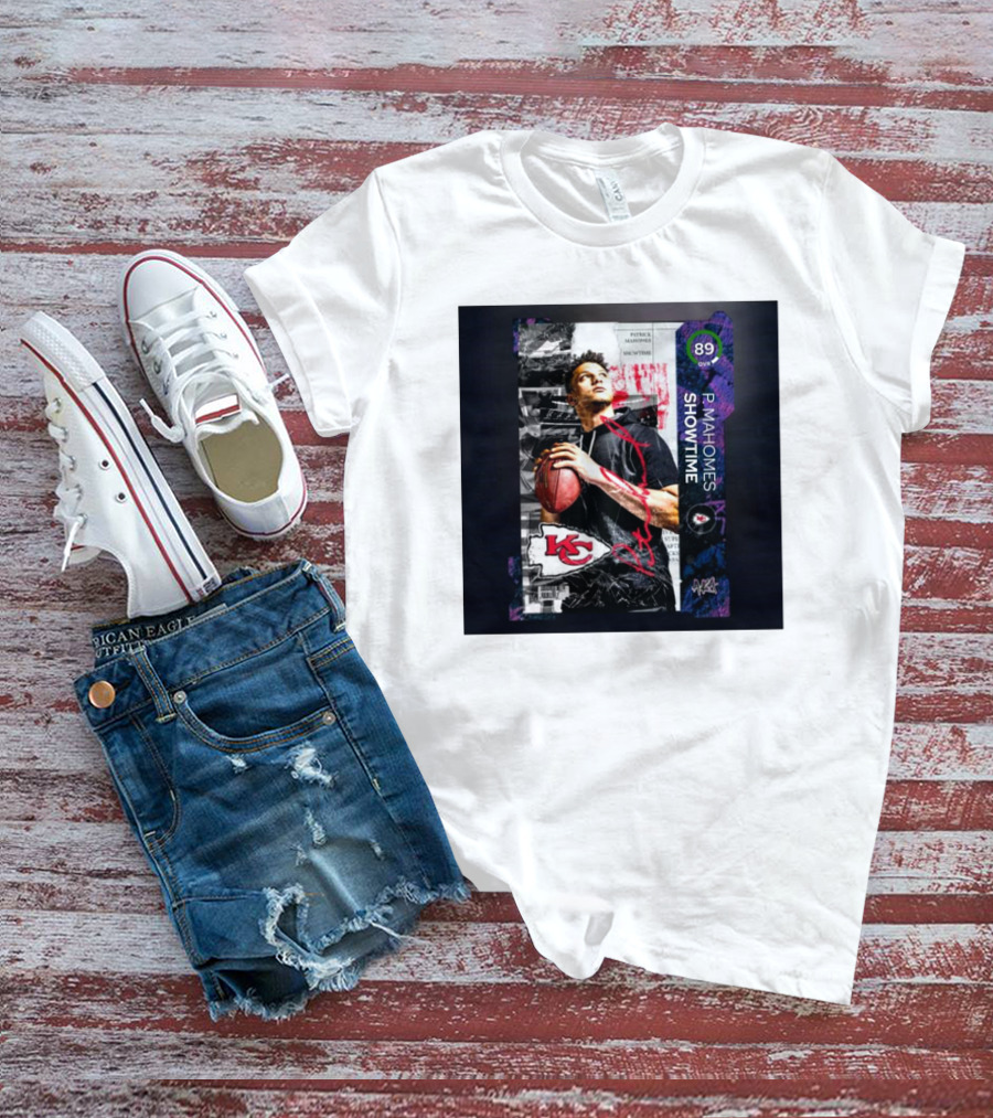 P. Mahomes Showtime Kansas City Chiefs 89 OVR MUT NFL T-Shirt