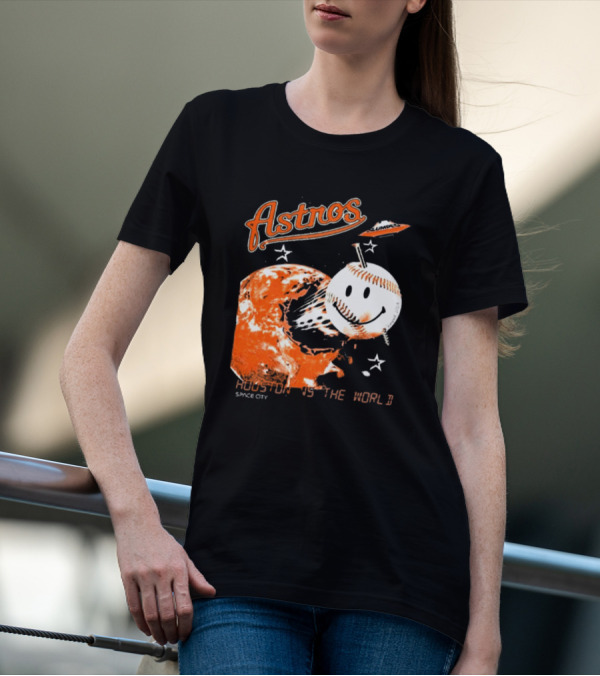 Astros Space City Houston Is The World Baseball Planet T-Shirt