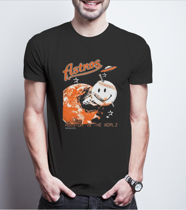 Astros Space City Houston Is The World Baseball Planet T-Shirt