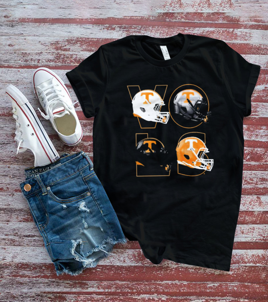 Tennessee Vols Multi Helmets NCAA Comfort Colors T-Shirt