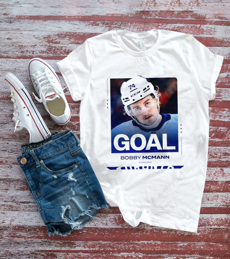 Toronto Maple Leafs NHL Goal Bobby McMann T-Shirt