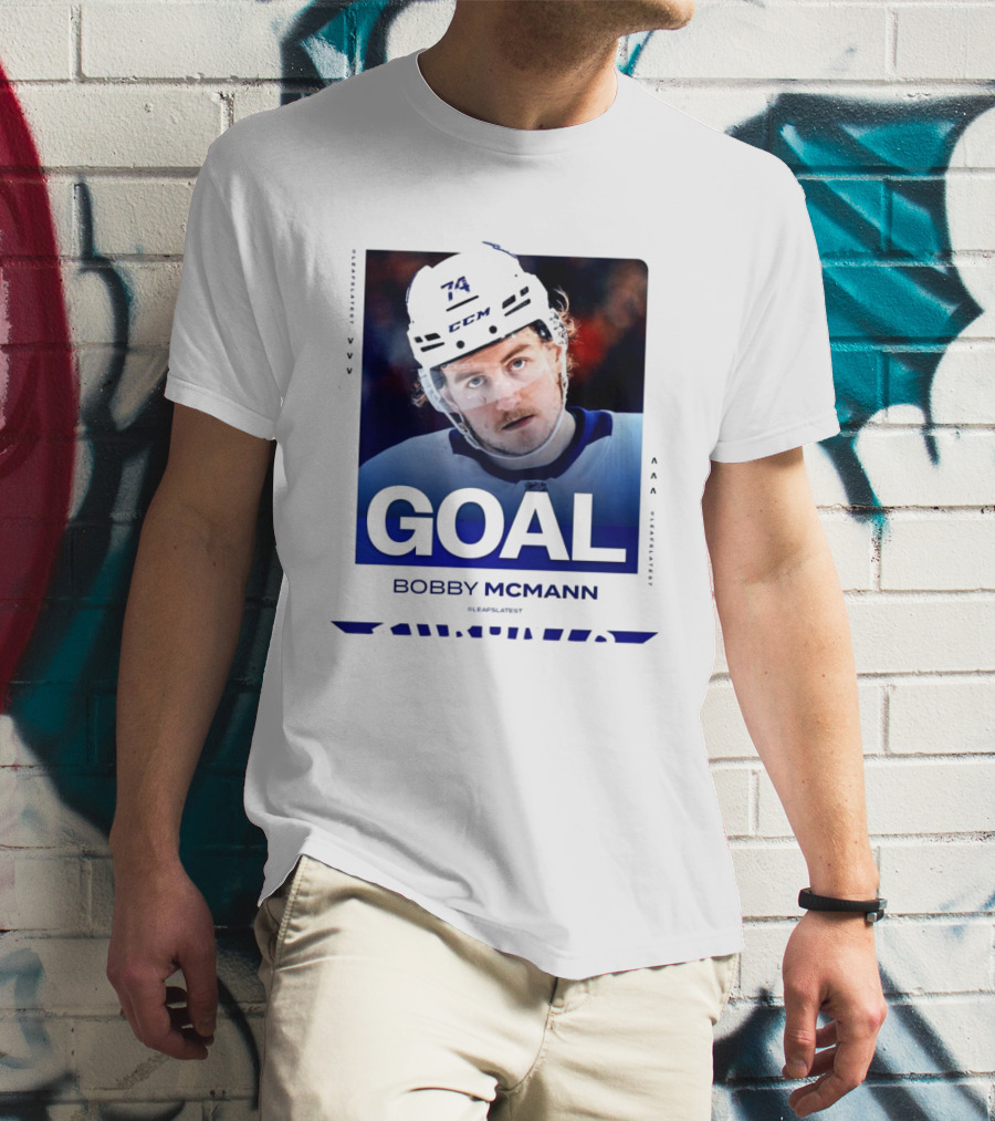 Toronto Maple Leafs NHL Goal Bobby McMann T-Shirt
