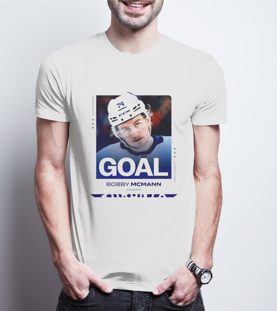 Toronto Maple Leafs NHL Goal Bobby McMann T-Shirt