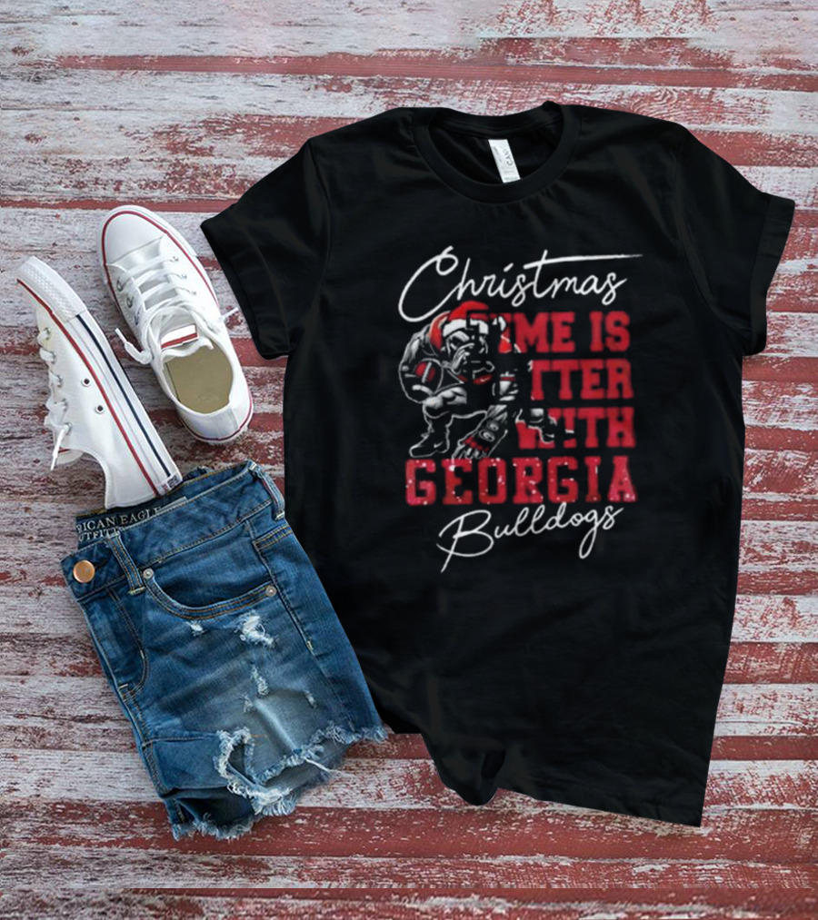 Christmas Joy Enhanced By The Georgia Bulldogs T-Shirt