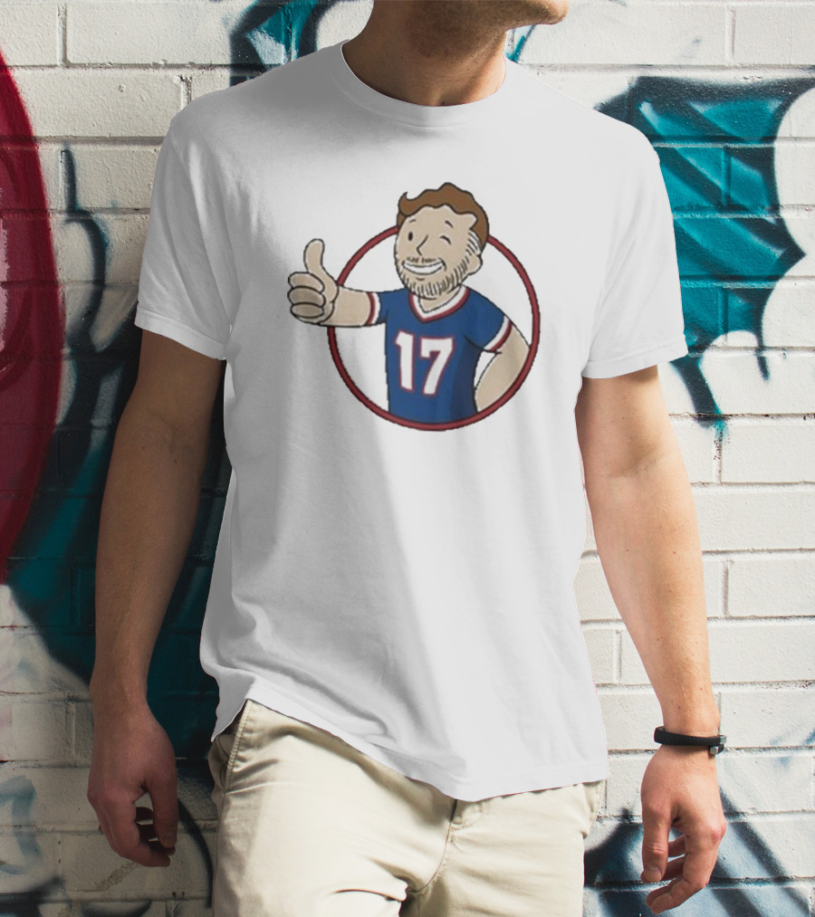 Edition Ball Out Vault Boy Thumbs Up Number 17 Jersey Blue Red T-Shirt