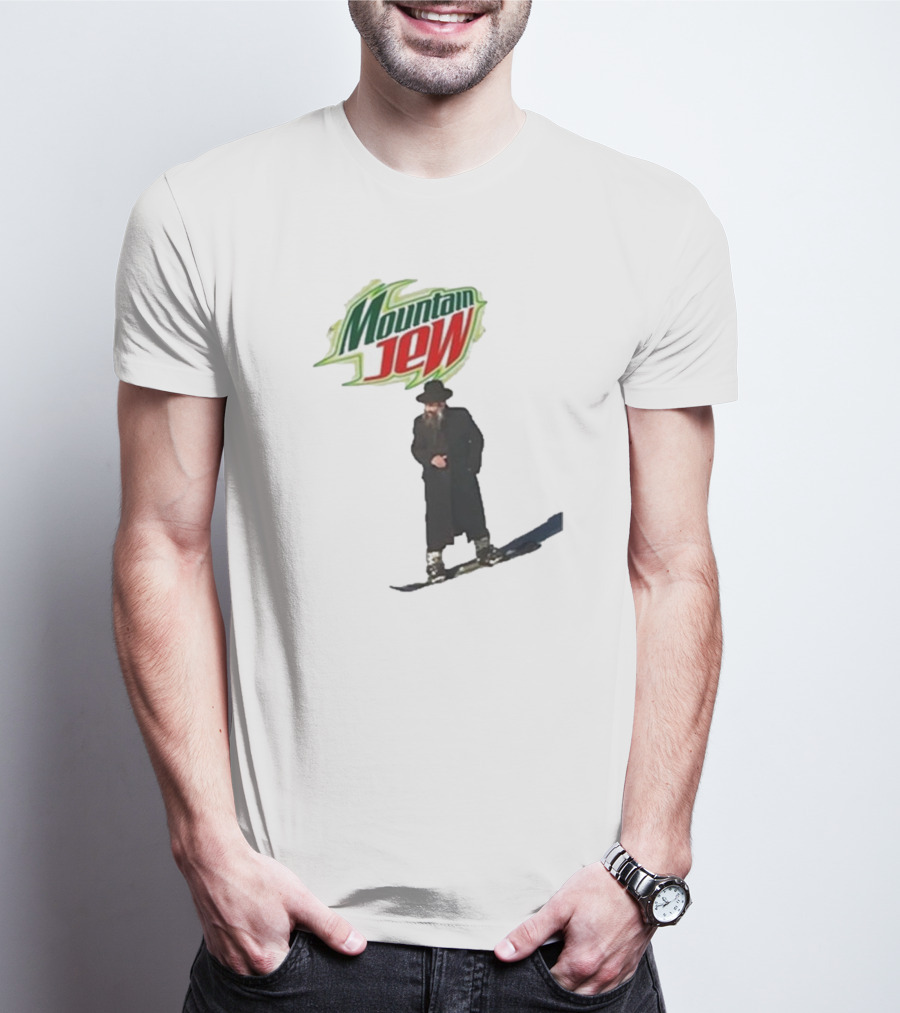 Funny Ahh Tees Mountain Jew Snowboarder T-Shirt