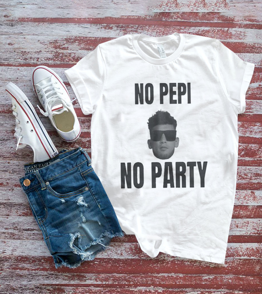 No Pepi No Party Shades Iconic Headshot T-Shirt