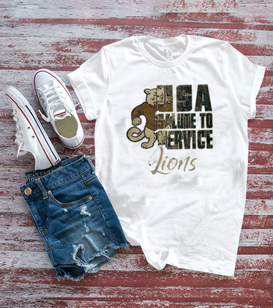 Penn State Nittany Lions USA Salute To Service Lions T-Shirt
