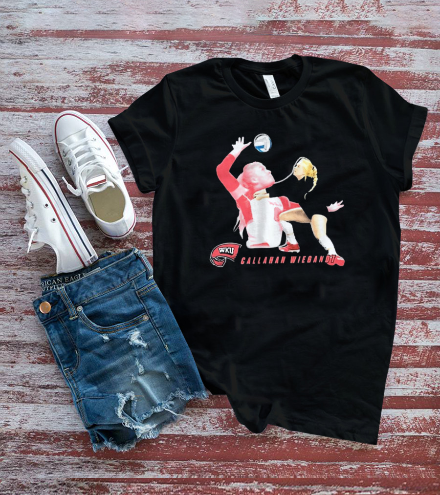 Callahan Wiegandt WKU Volleyball Character T-Shirt