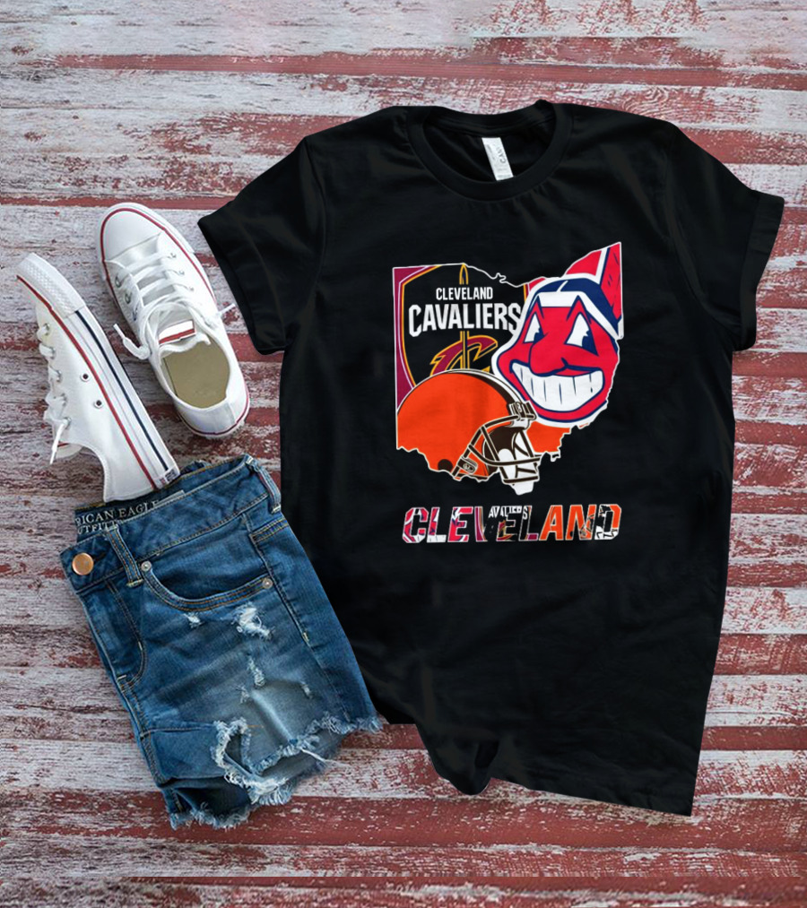 Cleveland Cavaliers Cleveland Indians Cleveland Browns T-Shirt