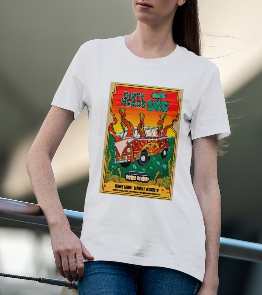 Dirty Heads Sublime Rome Nugget Casino October 19 Sitting On Stacy Tour T-Shirt