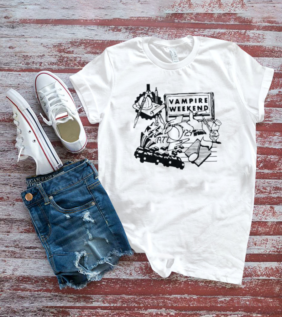 Vampire Weekend Atlanta 7/24 Retro T-Shirt
