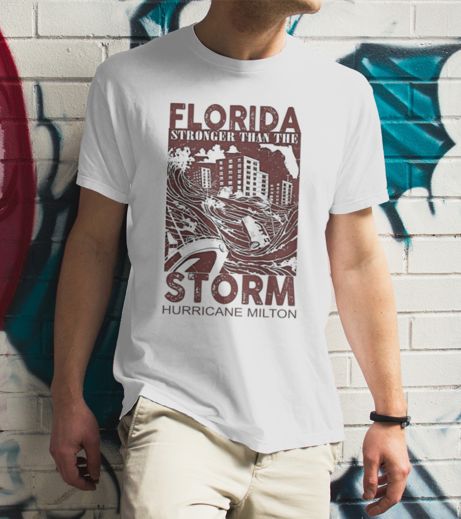 Florida Stronger Than The Storm Hurricane Milton Iconic T-Shirt