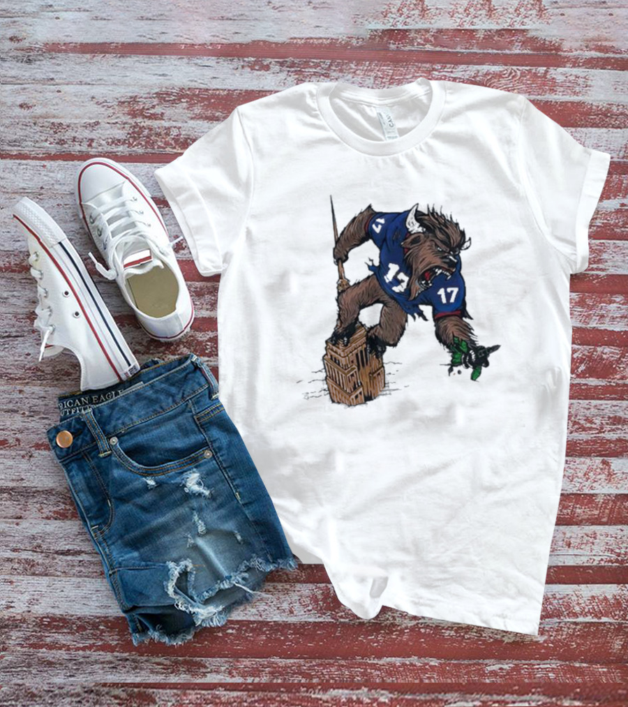 Josh Allen Buffalo Bills 17 Dominates New York Jets On Empire State Building Beast Mode T-Shirt