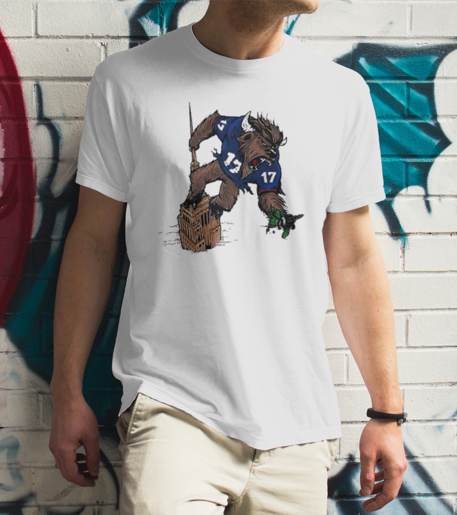 Josh Allen Buffalo Bills 17 Dominates New York Jets On Empire State Building Beast Mode T-Shirt