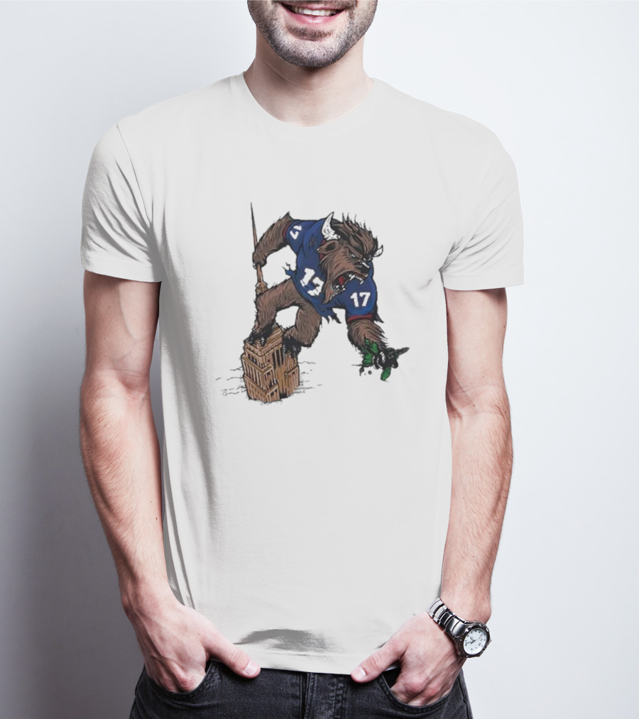 Josh Allen Buffalo Bills 17 Dominates New York Jets On Empire State Building Beast Mode T-Shirt