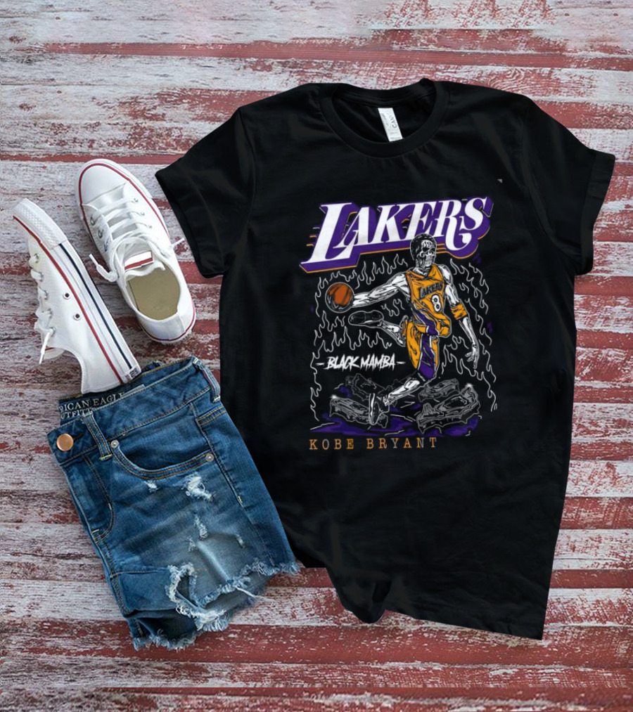 Lakers Black Mamba Kobe Bryant 8 T-Shirt