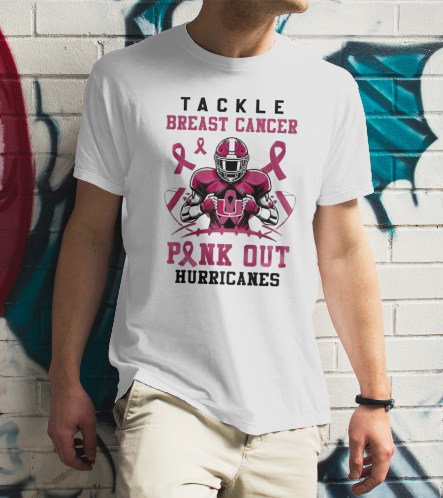 Tackle Breast Cancer Pink Out Hurricanes T-Shirt