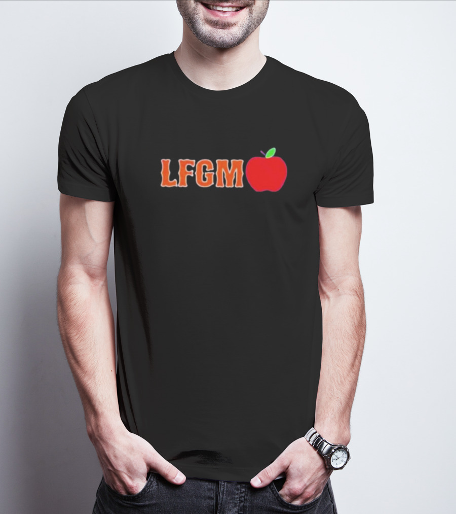 LFGM New York Mets Apple T-Shirt