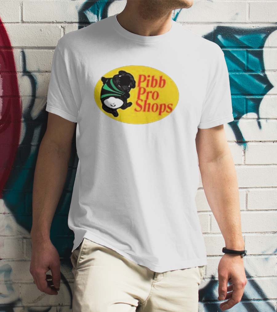 Pibble Palace Pibb Pro Shops Yellow Oval Bulldog T-Shirt