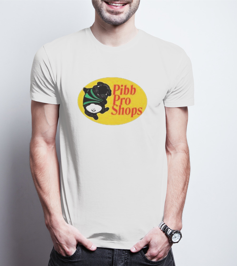 Pibble Palace Pibb Pro Shops Yellow Oval Bulldog T-Shirt