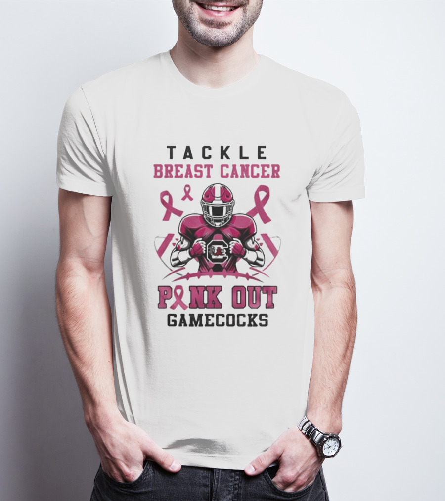 Tackle Breast Cancer Pink Out Gamecocks T-Shirt