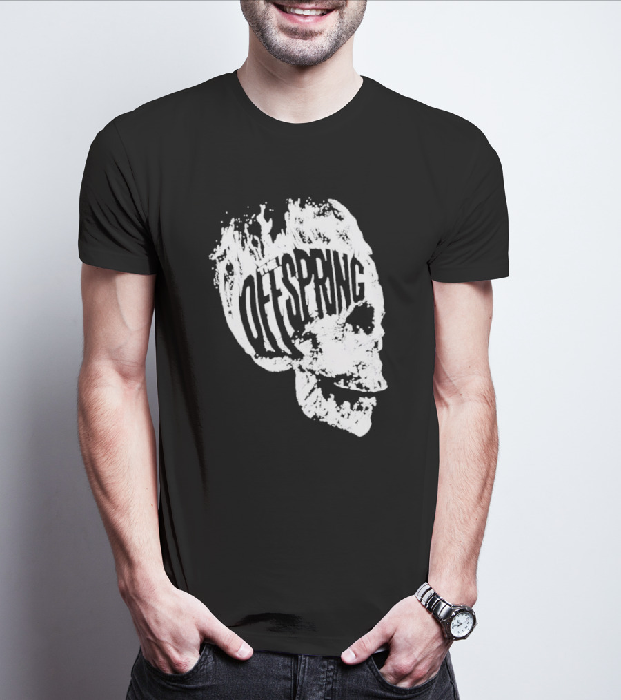 The Offspring Flaming Skull Logo Iconic Band T-Shirt