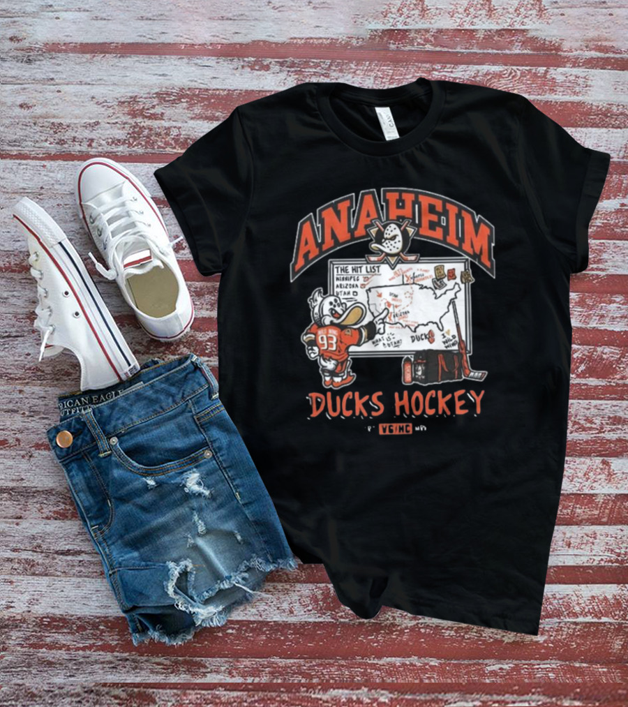 Anaheim Wild Wing Lesson Plan Ducks Hockey VGHC T-Shirt